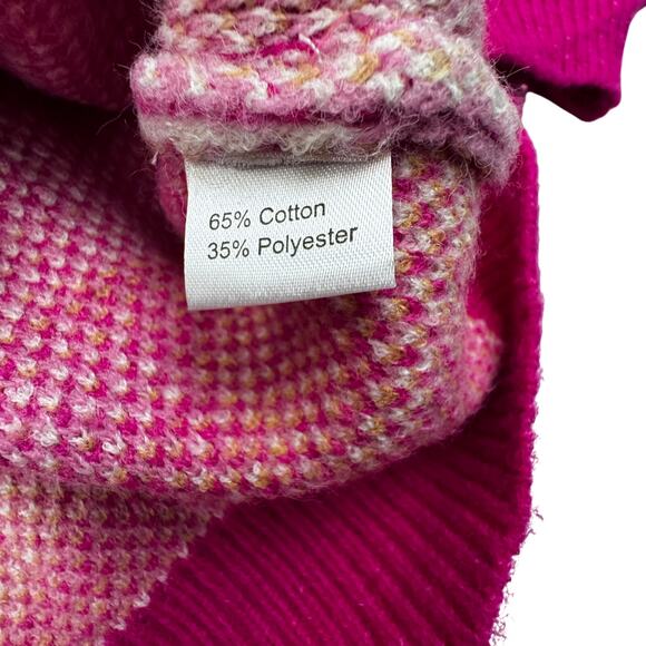 Grace & Emma Floral Retro Vibes Daisy Knit V-Neck Pullover Sweater Women's M - Picture 6 of 7